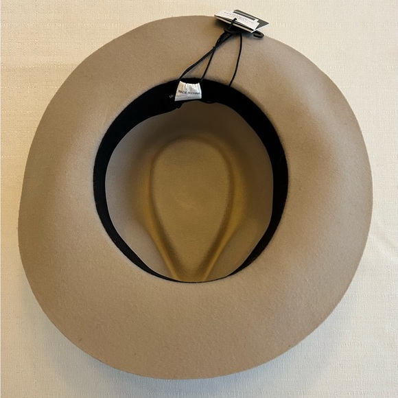 NWT Morgan & Taylor 100% Australian Wool Beige Hat with Wide Trim Headband - Picture 7 of 15